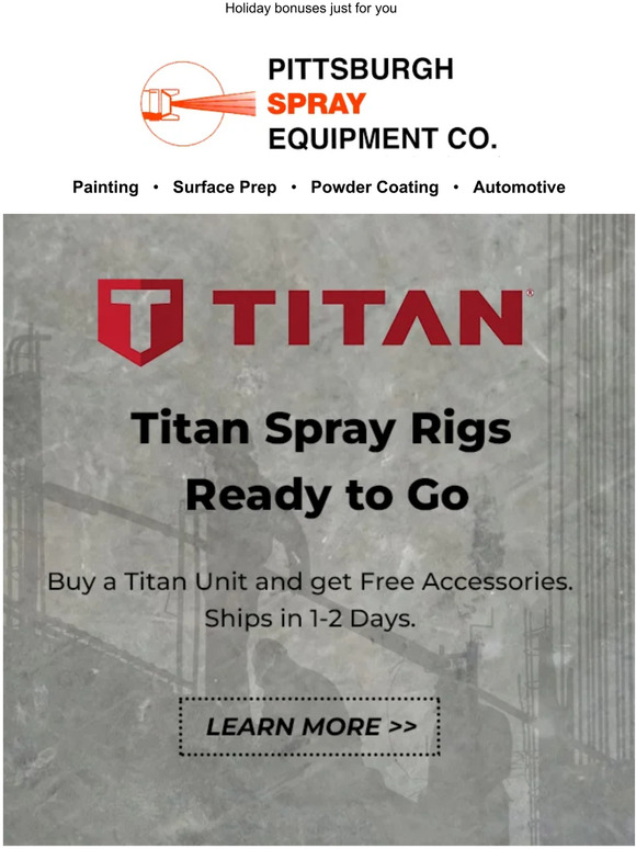 Pittsburgh Spray Equipment Get these items with gifts worth up to 500