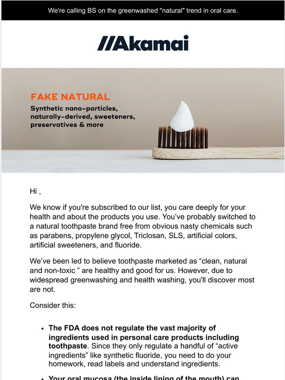 Akamai Are toxic chemicals in your toothpaste? Milled