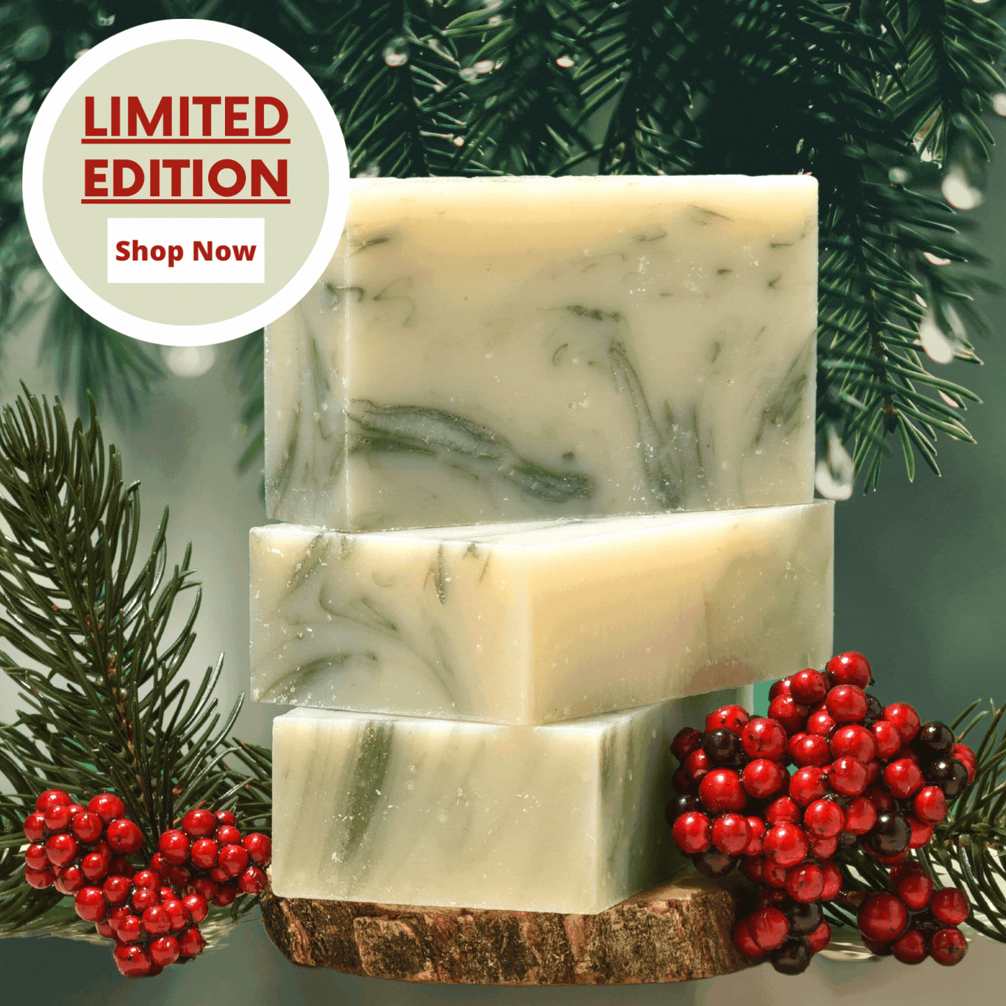 EcoRoots NEW! Fresh Pine Soap Milled