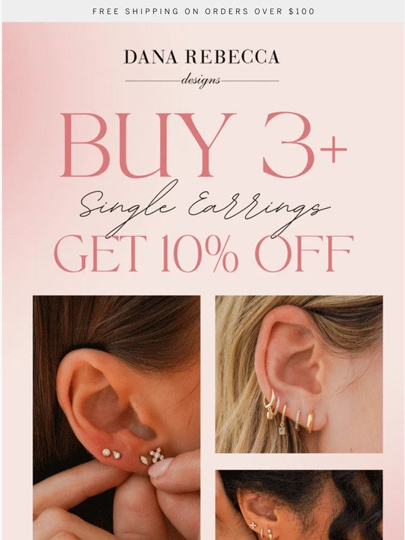 Buy 3+ Single Earrings, Get 10% OFF 👂✨