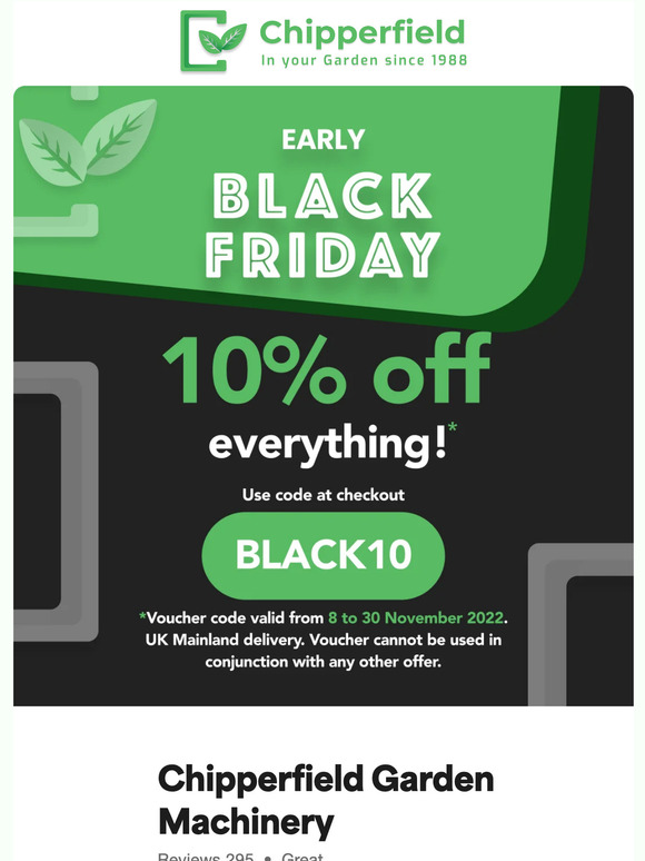 Our early Black Friday offer 💷 💷 💷