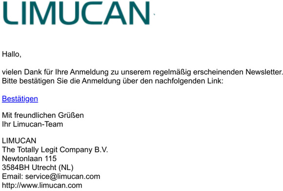 Bitte bestätigen Sie Ihre Newsletter-Anmeldung