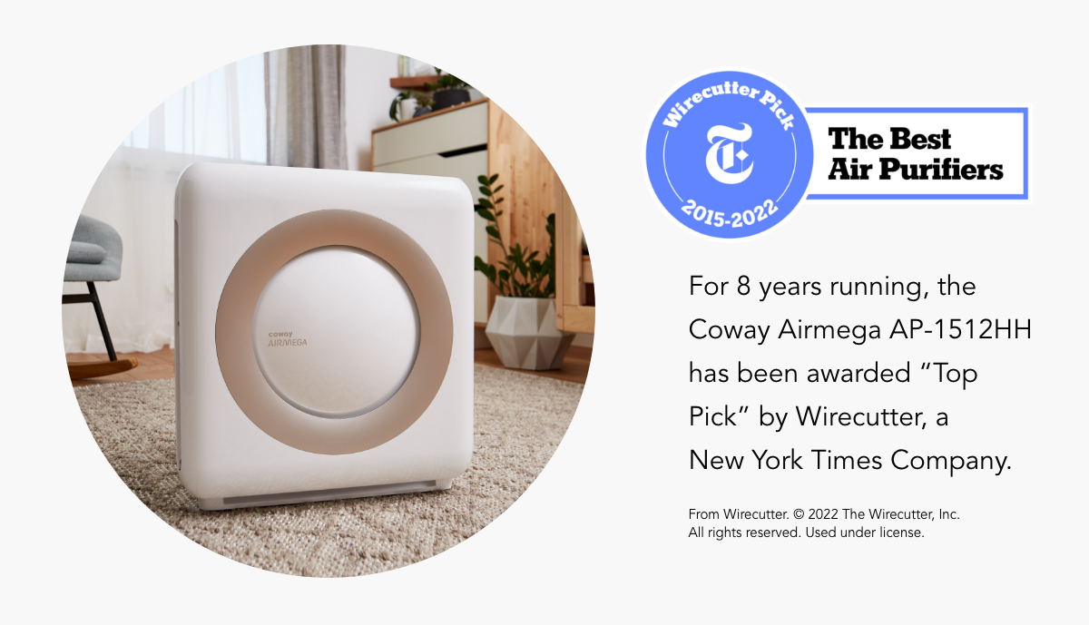 Airmega Breathe clean air 24/7 Milled