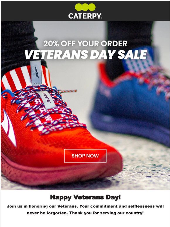 Veterans Day Sale! 🇺🇸 20% OFF