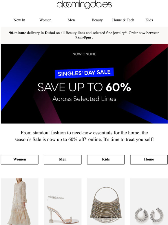 Treat Yourself! Up To 60% Off Now Online