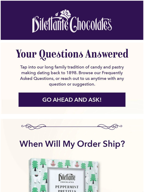 Dive into our FAQ for a century’s worth of candy making knowledge 🍫
