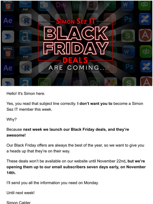 Don’t Buy This Week