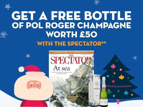 Get a free bottle of Pol Roger Champagne worth £50 with The Spectator**