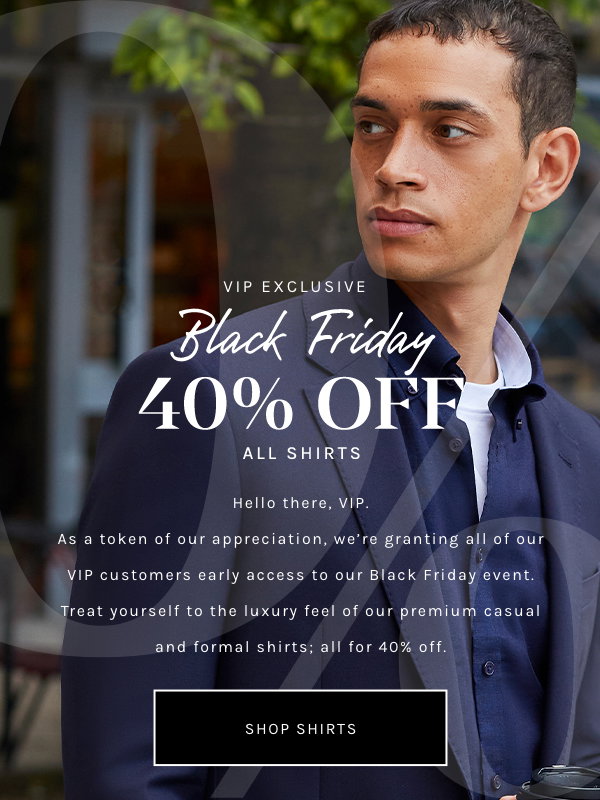 TM Lewin: BLACK FRIDAY VIP EXCLUSIVE: 40% off all shirts | Milled