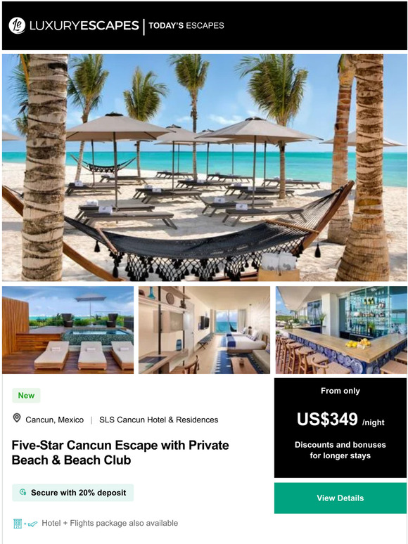 Lux Group Top 5Star Mexico Vacation Deals Milled
