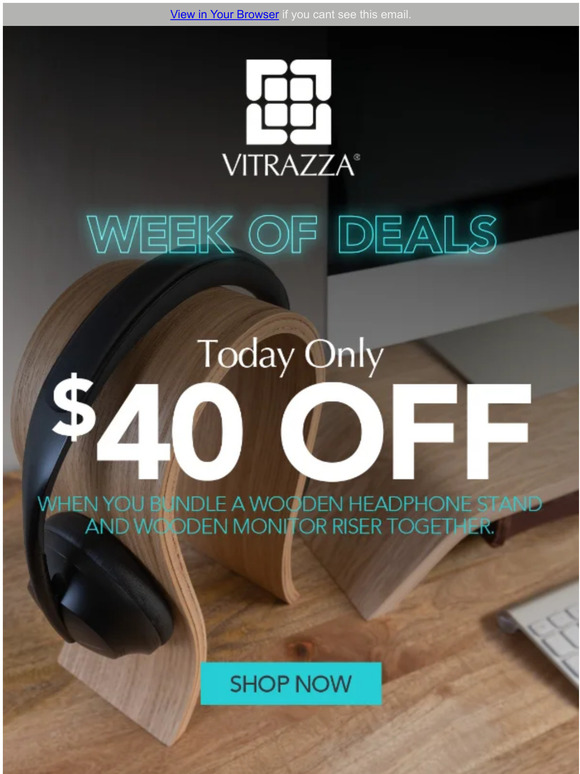 Vitrazza Bundle & save on the allnew Vitrazza Headphone Stand Milled