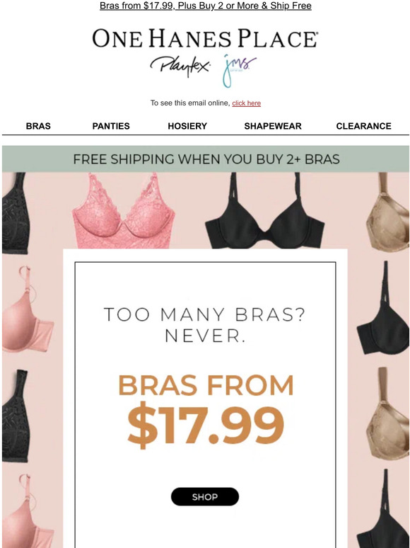 So Many Bras, Only Two Boobs!