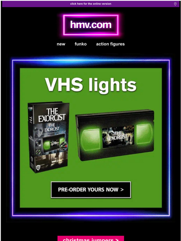HMV Retro Decor VHS Lights 📼 Milled