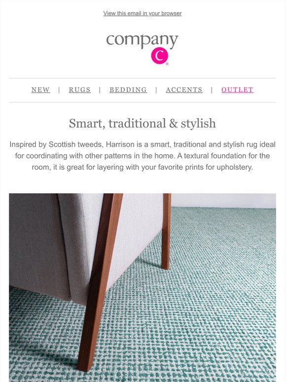 This 5-star tweed is the perfect foundation rug
