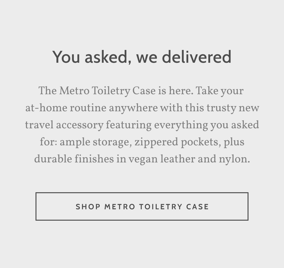 Monos The toiletry case you’ve been waiting for Milled