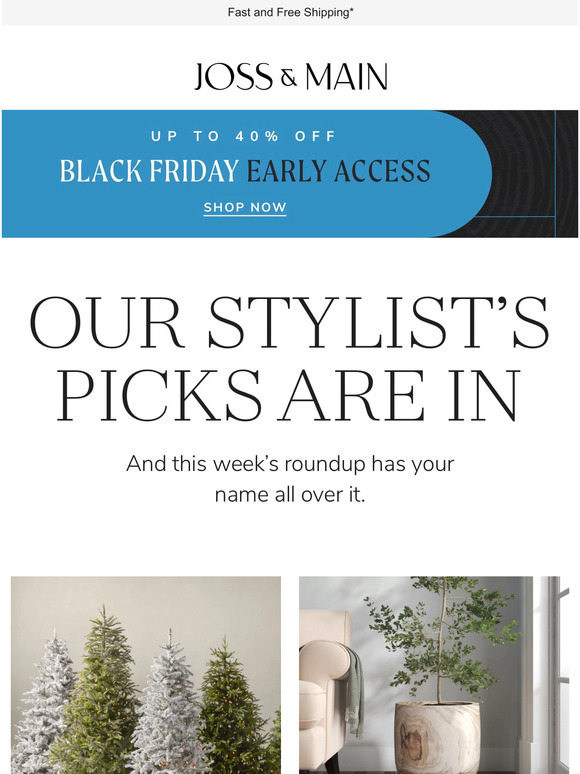 Joss & Main Our stylists' christmas tree picks are in (and you'll love