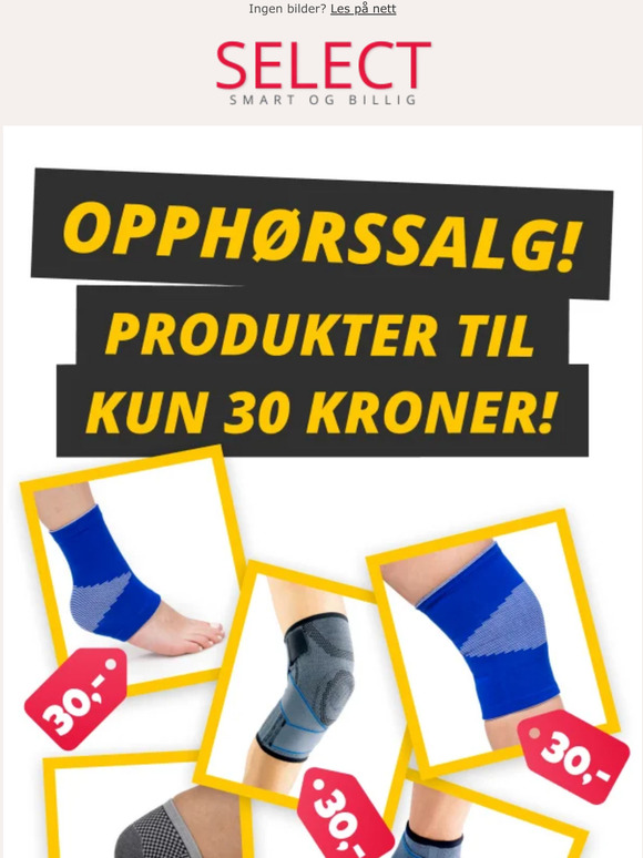 Alt skal ut! Disse koster kun 30,-