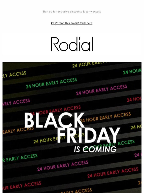Get Black Friday Ready & Save The Date!