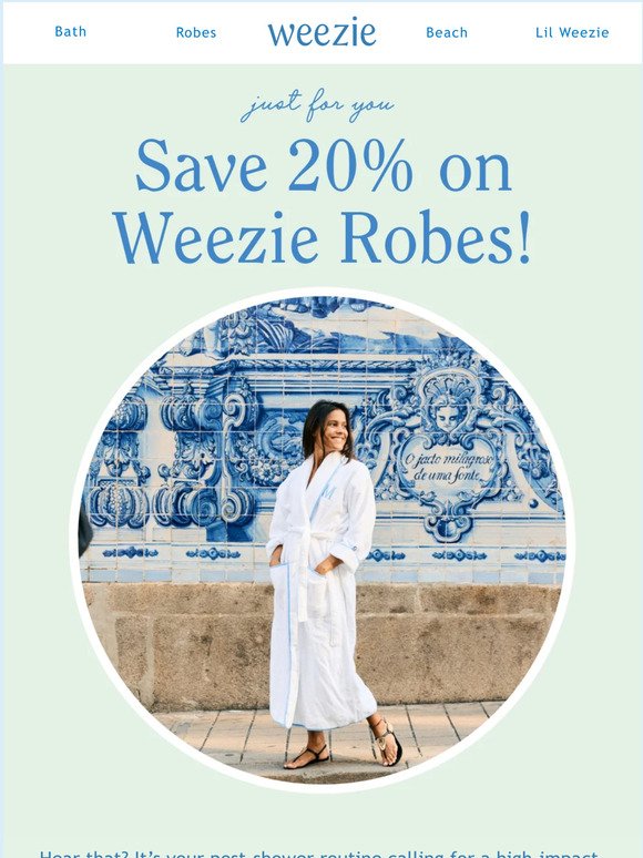 Insider Offer: Get 20% off our 5-Star Robes!
