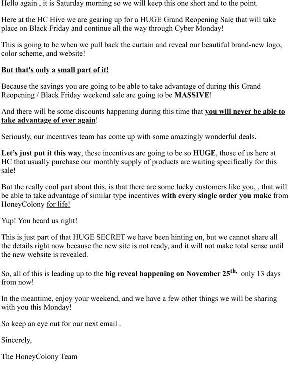 Grand Re-Opening Sale