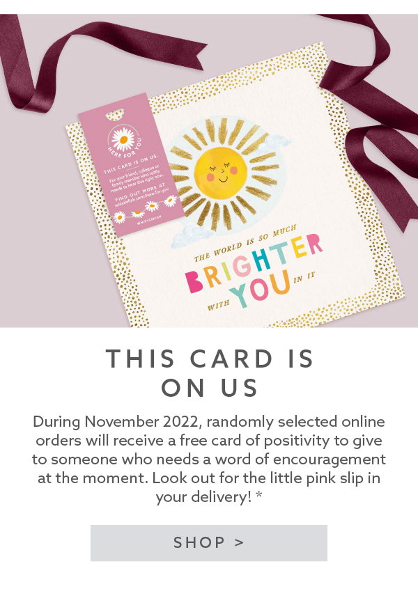 This card is on us