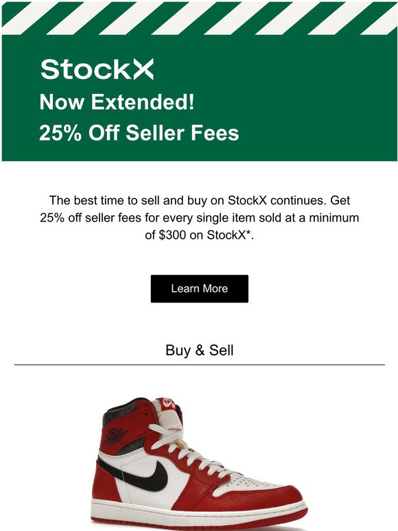 Now Extended: 25% Off Seller Fees