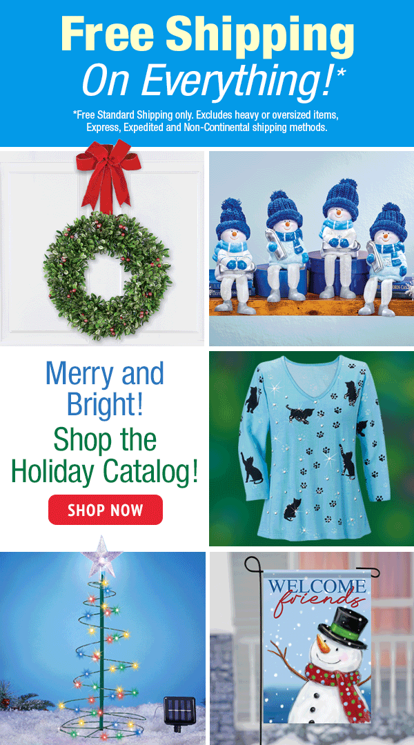 Free Shipping On EVERYTHING!