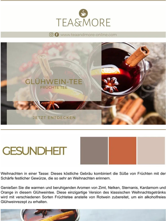 Glühweintee: warmer Tee für kaltes Wetter! ☕