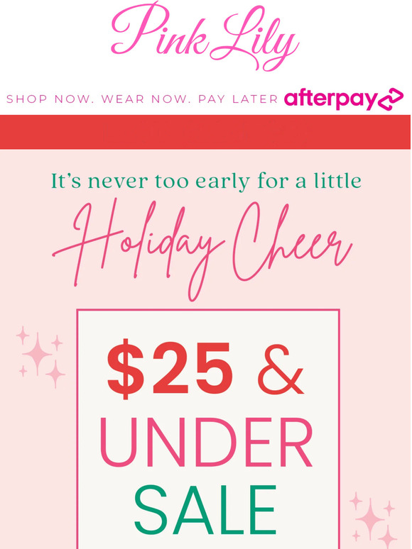 The Pink Lily Boutique 25 & under SALE customer faves Milled