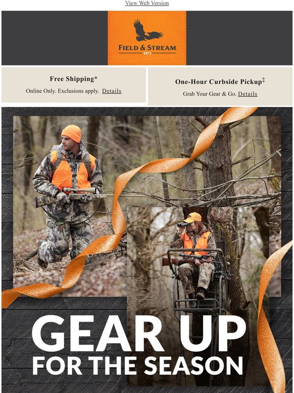 We have DEALS... Up to 30% off select hunting gear inside