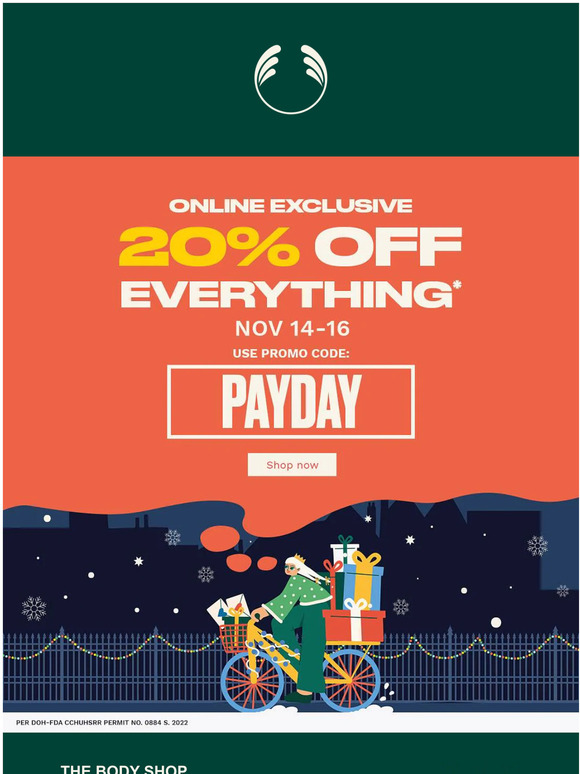 🚨 20% OFF on everything - starts today! 🎄🎁