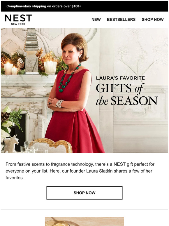 Nest Fragrances NEST Founder Laura Slatkin’s gift guide Milled