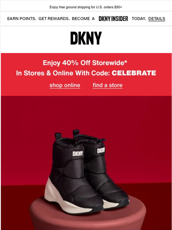 DKNY Run, Don’t Walk Save 40 Off In Stores & Online Milled