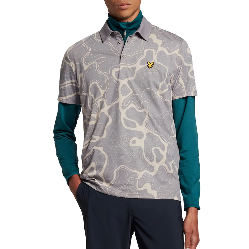 Image of Lyle & Scott Contour Polo Shirt - Warm Dust/Blush Grey