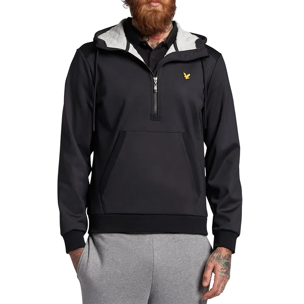 Image of Lyle & Scott Windjammer Hoodie - Jet Black