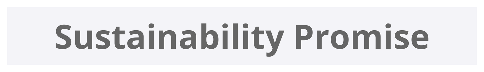 sustainability