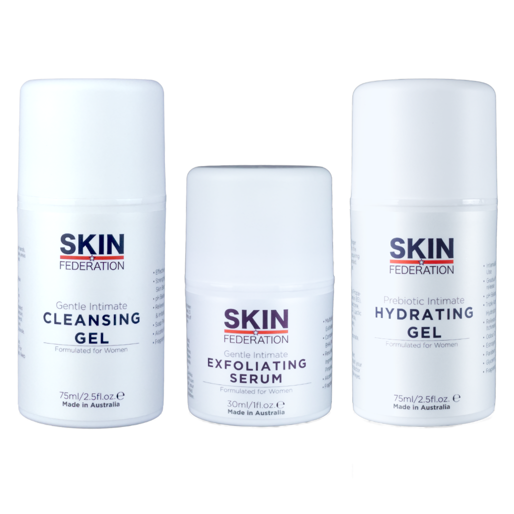 Intimate Ingrown Hair Routine (Exfoliating Serum, Cleansing Gel and Hydrating Gel)