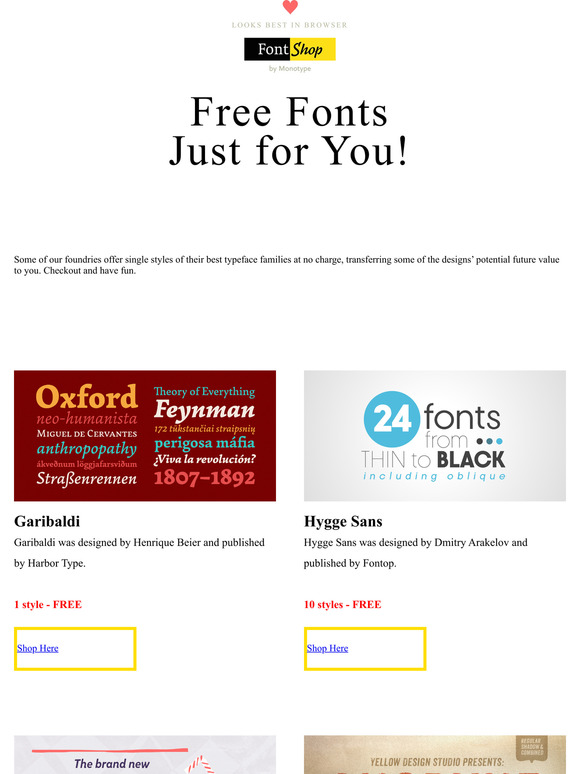 MyFonts: Celebrate with $0 font styles! | Milled