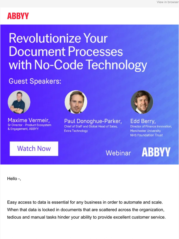 Hear how one of the largest healthcare systems in the world streamlined their invoice processing