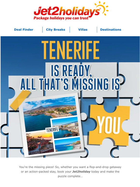 Jet2 Holidays: Tenerife is ready, all that's missing is you  Milled