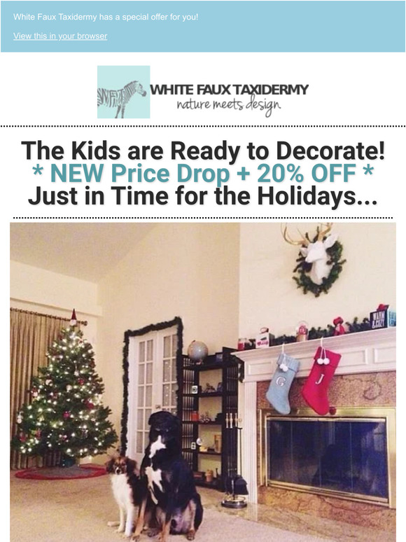 ❄ Decorate for the Holidays! 20% Off + Free Shipping