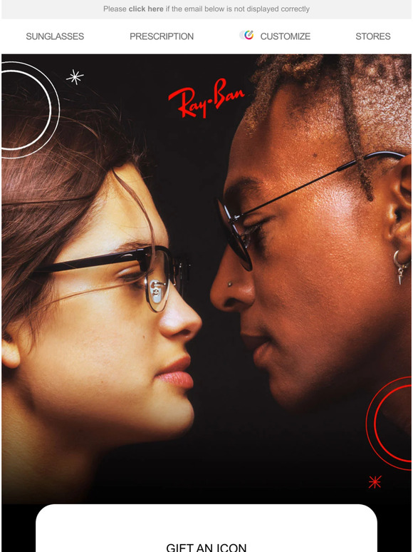 RayBan Gift an icon Milled