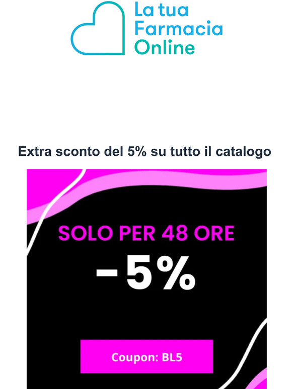Aspettando il Black Friday -5% su tutto il catalogo solo per 48 ore