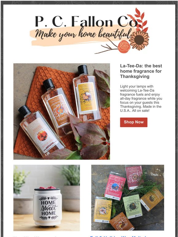 La-tee-da: Have Your Home Smelling Great for Thanksgiving