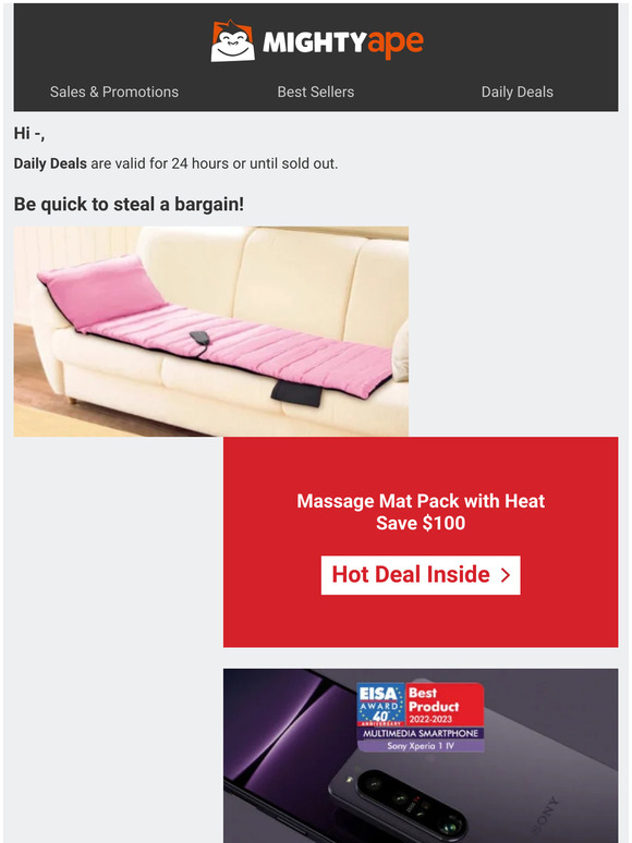 Massage Mat & Sony Xperia 1IV