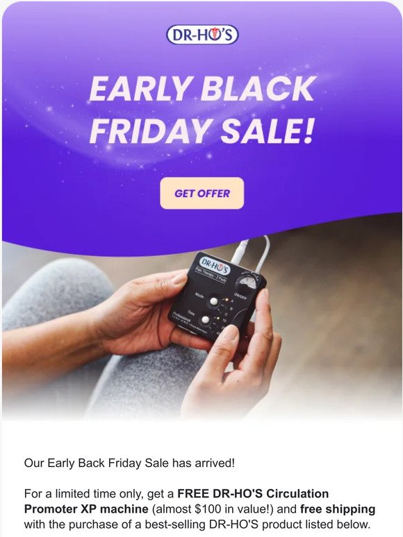 Hey, Our Early Black Friday Sale is Here!