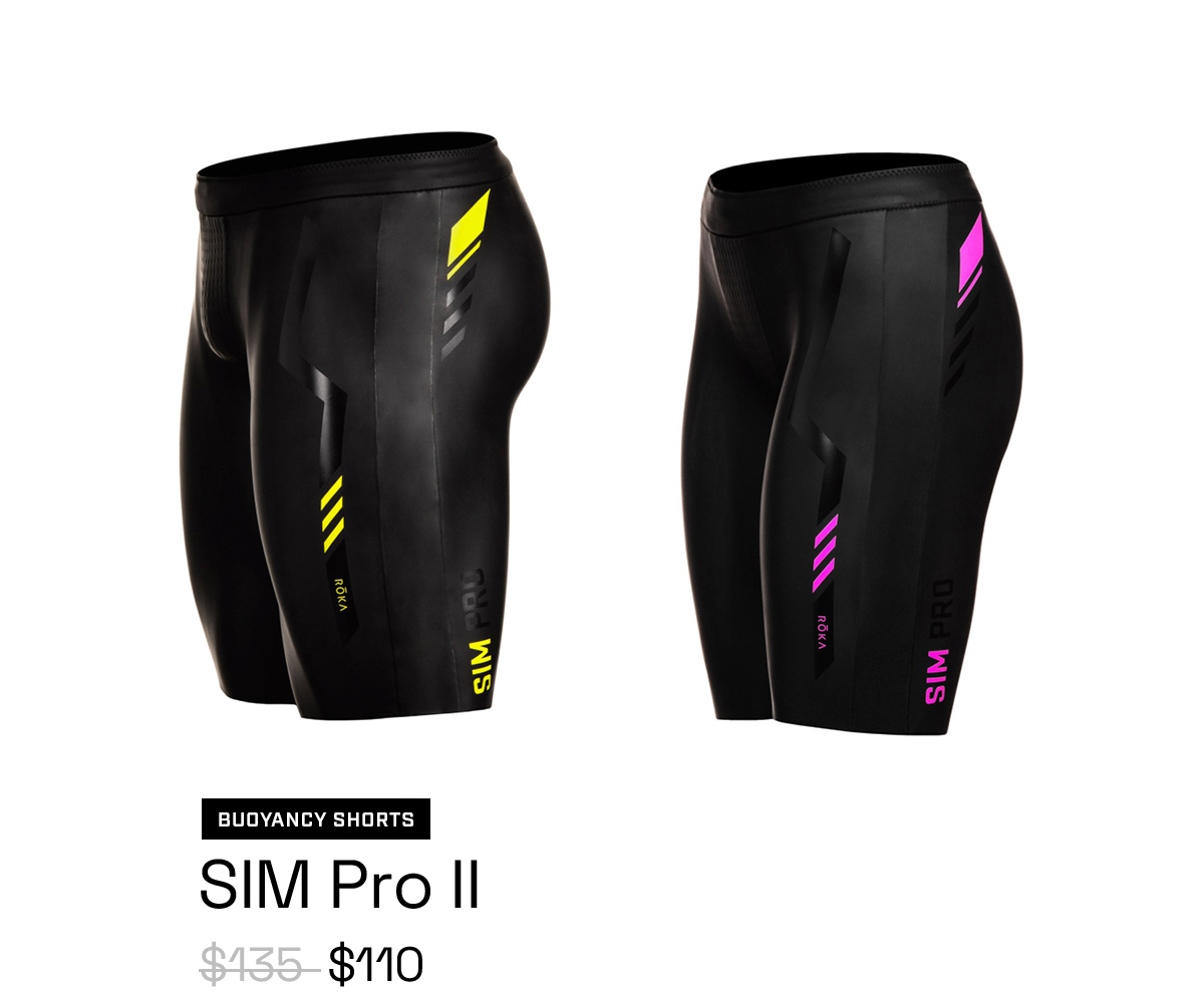 ROKA Men’s SIM Pro II Buoyancy Shorts Men's SIM Pro II Buoyancy Shorts - Men's Neoprene Jammer