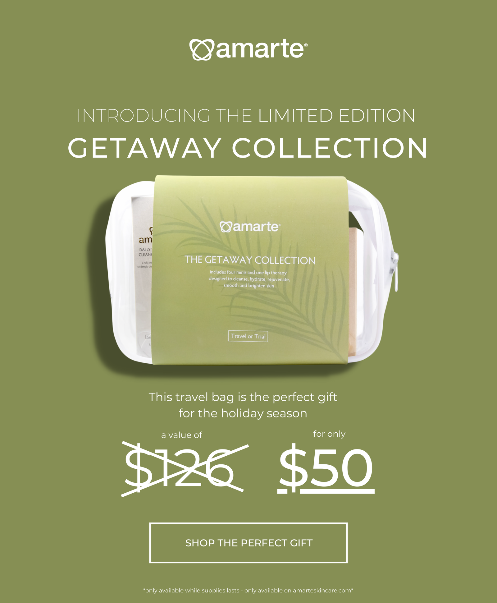 Amarte Skin Care: NEW - The Limited Edition Getaway Collection ✨ | Milled