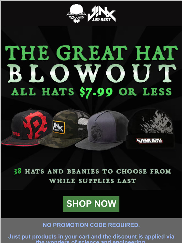 🎩 All Hats $7.99 or Less 🎩
