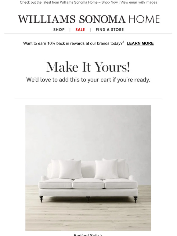 Pottery Barn Make it yours take another look at these items! Milled